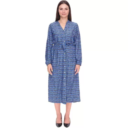 DELMAO női blúz ruha, Summer blúz  márka Lettering, hosszú-Sleeved Ing, 47783738 kék Méret: 34