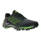 adidas ZG23 Fenntartható női golfcipő Lightstrike párnázással, sportcipő cserélhető szegecsekkel, IE2140 Fekete/Zöld Méret:38_2_3
