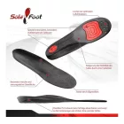 SoleFoot Insoles Hi-Performance Shoe Insoles fekete Deluxe Edition fekete/piros for everyday wear, work, vagy sport Méret: 36_38