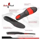 SoleFoot Insoles Hi-Performance Shoe Insoles fekete Deluxe Edition fekete/piros for everyday wear, work, vagy sport Méret: 42_43