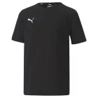 3 db-os PUMA TeamGoal 23 Alkalmi Gyerek Sportpóló Fiúknak és Lányoknak, Pamut Póló Logó Hímzéssel, 656709, Fekete vagy Sárga Méret:116