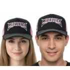 Metallica fém szíj Baseball sapka pamut sapka  "Metallica" Embroidery Trucker sapka Fan sapka 2528MET fekete/rózsaszín/fehér Méret: N