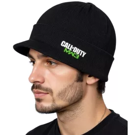   Call of Duty MW3 Video kártya sapka  MW3 Embroidery, kötött sapka, Fan sapka, 84680CDT, fekete Méret: N