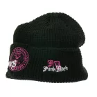 Unisex férfi női sapka  Ramones logo és NY Punk Rock lettering. Peaked sapka, alkalmi sapka, fekete/rózsaszín/fehér. Méret: N