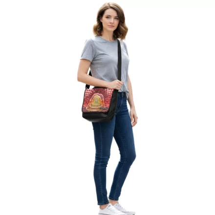 Tool fém szíj válltáska táska, oldal táska táska, stílusos laptop táska, 38 x 31 x 10 cm MB108193TOL0 fekete/Colorful Méret: N