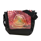 Tool fém szíj válltáska táska, oldal táska táska, stílusos laptop táska, 38 x 31 x 10 cm MB108193TOL0 fekete/Colorful Méret: N