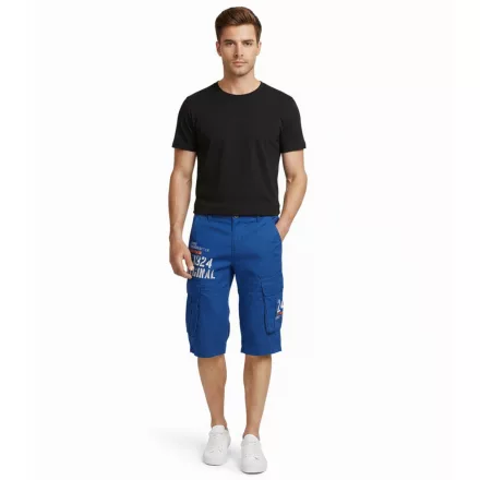 FQ1924 Mael férfi alkalmi bermuda rövidnadrág Cargo Sort Rövidnadrág pamut Summer Nadrág 21900196 181018 kék Méret: S