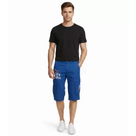   FQ1924 Mael férfi alkalmi bermuda rövidnadrág Cargo Sort Rövidnadrág pamut Summer Nadrág 21900196 181018 kék Méret: XL