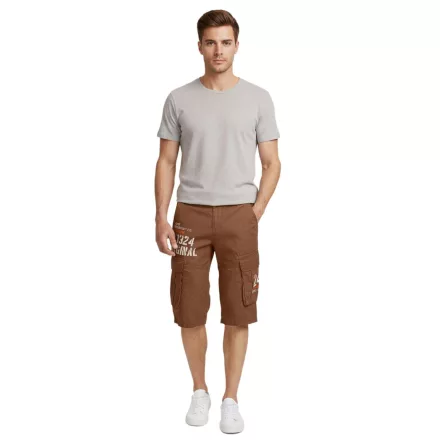 FQ1924 Mael férfi alkalmi bermuda rövidnadrág Cargo Sort Rövidnadrág pamut Summer Nadrág 21900196 181018 barna Méret: S