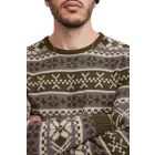 11 PROJECT PRPasco férfi kötött Pulóver  gyapjú tartalom, hosszú-Sleeved Ing 20716671 in Navy, zöld, vagy fekete Méret: XL