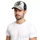 Eminem Unisex férfi női Trucker sapka  Logo Embroidery in Camouflage Look Baseball sapka TC102253EMM fekete/fehér/szürke Méret: N