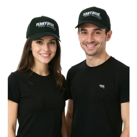 Pennywise Unisex férfi női Punk Rock szíj Trucker sapka  hímzett Logo Baseball sapka Fan Merchandise TC103001PEN fekete Méret: N