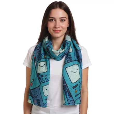 BioworldMerch ADVENTURE TIME sál Beemo mintával, 180 cm, zöld/többszínű, SF260201ADV
