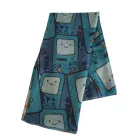 BioworldMerch ADVENTURE TIME sál Beemo mintával, 180 cm, zöld/többszínű, SF260201ADV