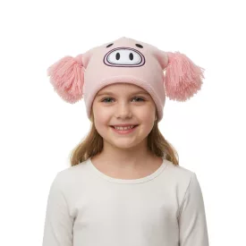   Piggy sapka sapka for Teenagers  Pompoms és a Cute Face elülső oldalán BE170080PLW rózsaszín Méret: N