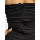 Missguided ruffled pamut poplin ruha in fekete Méret: 40