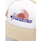 DWD Studioz Unisex férfi női Ipanema Trucker sapka  nagyméretű Embroidery Summer sapka nőknek vagy férfi világos bézs Méret: N
