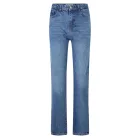 UNEFFECTED női Destroyed Straight Fit Farmer, Mid kék pamut Méret: 26.0
