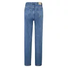 UNEFFECTED női Destroyed Straight Fit Farmer, Mid kék pamut Méret: 26.0