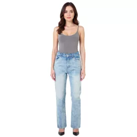  UNEFFECTED női Destroyed farmer Straight Fit Farmer, Ice kék pamut Méret: 26.0