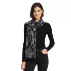 elegáns Roberto Cavalli sál for férfi és női, pure gyapjú, WOV06600004-01198, fekete/szürke Méret: N