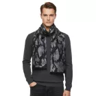elegáns Roberto Cavalli sál for férfi és női, pure gyapjú, WOV06600004-01198, fekete/szürke Méret: N