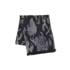 elegáns Roberto Cavalli sál for férfi és női, pure gyapjú, WOV06600004-01198, fekete/szürke Méret: N