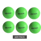 szett of 6 SCOOP X-Treme Hockey Street Balls  Dimple Design, sport Equipment, NL266445 zöld Méret: N