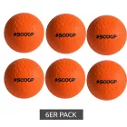 6-csomag SCOOP X-Treme Hockey Street Balls  Dimple Design, sport Equipment, NI266444 narancssárga Méret: N