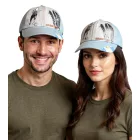 WORLDCUP LEGENDS Unisex férfi női Baseball sapka in Argentina Design. pamut sapka  Diego Maradona Print. Curved Brim sapka  Damaged Look. TC123029WCL kék/fehér Méret: N