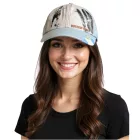 WORLDCUP LEGENDS Unisex férfi női Baseball sapka in Argentina Design. pamut sapka  Diego Maradona Print. Curved Brim sapka  Damaged Look. TC123029WCL kék/fehér Méret: N