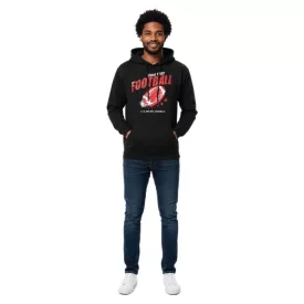   U.S. SPORT AMERICA férfi pulóver  kapucni és nagyméretű Lettering pamut pulóver Summer pulóver Leisure pulóver fekete Méret: XL