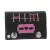 HIM bőr pénztárca  rózsaszín Heartagram Motif, fém pattintós Fasteners, és Lánc, Rocky Gothic stílus LW825951HIM0 fekete/rózsaszín Méret: N