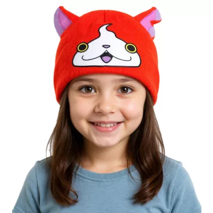 Yo-kai óra karóra Jibanyan sapka gyerek kötött sapka  Ears KC472464YKW narancssárga/rózsaszín Méret: N