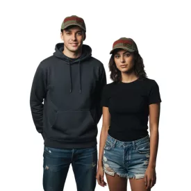   Elm Street Unisex férfi női Trucker sapka, Baseball sapka  a Destroyed Look, pamut sapka, Fan sapka TC105444NOE, olivazöld zöld/piros Méret: N
