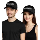 The Killers Unisex férfi női Trucker sapka, Rock szíj  hímzett Logo, Baseball sapka, pamut sapka, fekete/fehér Méret: N