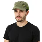 Unisex férfi női pamut sapka in a military-stílus vágott  a slightly curved fit. Field sapka FC110821RJA, olivazöld zöld Méret: N