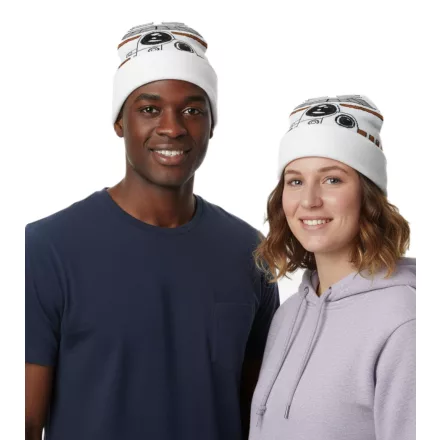 Star Wars Csillagok Háborúja BB8 sapka, Cozy kötött sapka, stílusos Fan termék KC112108STW fehér Méret: N