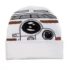 Star Wars Csillagok Háborúja BB8 sapka, Cozy kötött sapka, stílusos Fan termék KC112108STW fehér Méret: N