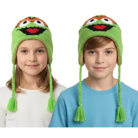   Sesame Street Oskar  the Trash gyerek sapka  Braids KC148220SES zöld Méret: N
