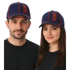 Slipknot Unisex férfi női Baseball sapka  szíj Logo és dekoratív Stitching, alkalmi sapka 3218SLP kék/piros Méret: N