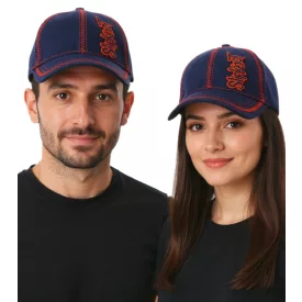   Slipknot Unisex férfi női Baseball sapka  szíj Logo és dekoratív Stitching, alkalmi sapka 3218SLP kék/piros Méret: N