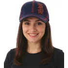 Slipknot Unisex férfi női Baseball sapka  szíj Logo és dekoratív Stitching, alkalmi sapka 3218SLP kék/piros Méret: N