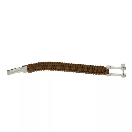 I-BRACE Paracord Karkötő, Survival Rope Braided into a Karkötő Made of Tear-ellenálló Parachute Cord 550 Cord IB1002 barna Méret: M