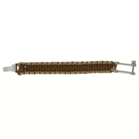   I-BRACE Paracord Karkötő, Survival Rope Braided into a Karkötő Made of Tear-ellenálló Parachute Cord 550 Cord IB1012 barna Méret: M