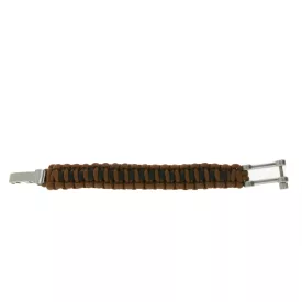   I-BRACE Paracord Karkötő, Survival Rope Braided into a Karkötő Made of Tear-ellenálló Parachute Cord 550 Cord IB1014 barna Méret: M