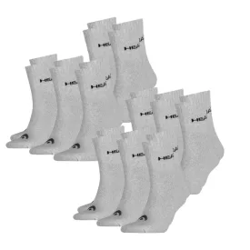   11 pár HEAD All sport Zokni for férfi és női, Training Zokni, sport Zokni, 701236921 003 szürke Méret: 39_42