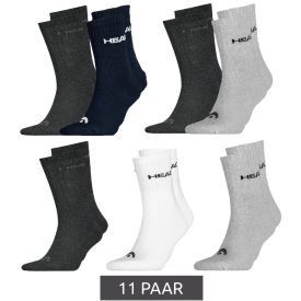   11 pár HEAD All sport Zokni for férfi és női, training Zokni, sport Zokni 701236921 in fekete, kék, szürke, és fehér Méret: 39_42