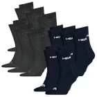 11 pár HEAD All sport Zokni for férfi és női, training Zokni, sport Zokni 701236921 in fekete, kék, szürke, és fehér Méret: 39_42