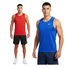 NIKE férfi sport Ing, Muscle Ing  Dri-FIT Technology, Fitness Ing, Tank Top, NT0306, kék vagy piros Méret: S